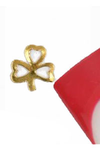 Inlay Kleeblatt Gold