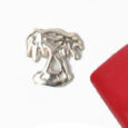 Inlay Palme silber