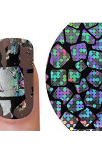 Nailartfolie-Mauer-schwarz-Finger