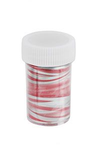 Nailartfolie Zebra rot