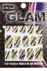 ArtClub Nagelfolie Golden Zebra