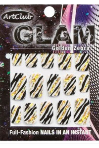 ArtClub-Nagelfolie-Golden-Zebra