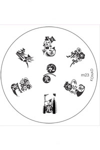 Stamping Schablone M23