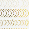 Stripe aufkleber Gold